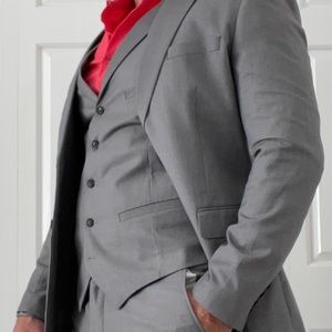 3 piece suit. Jacket vest adjustable pants